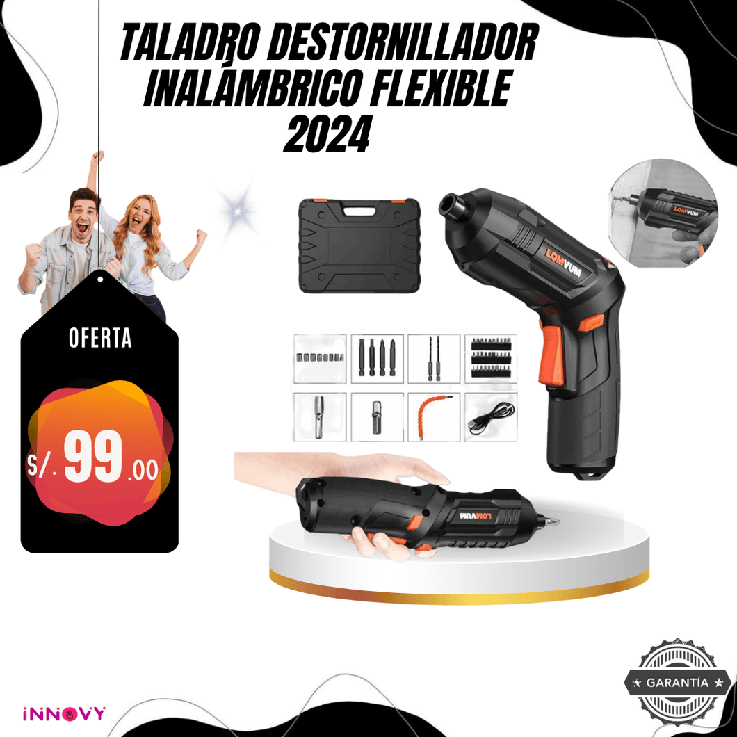 Taladro Destornillador Inalámbrico Flexible  2024