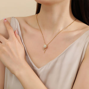 Collar Girasol Giratorio Gold